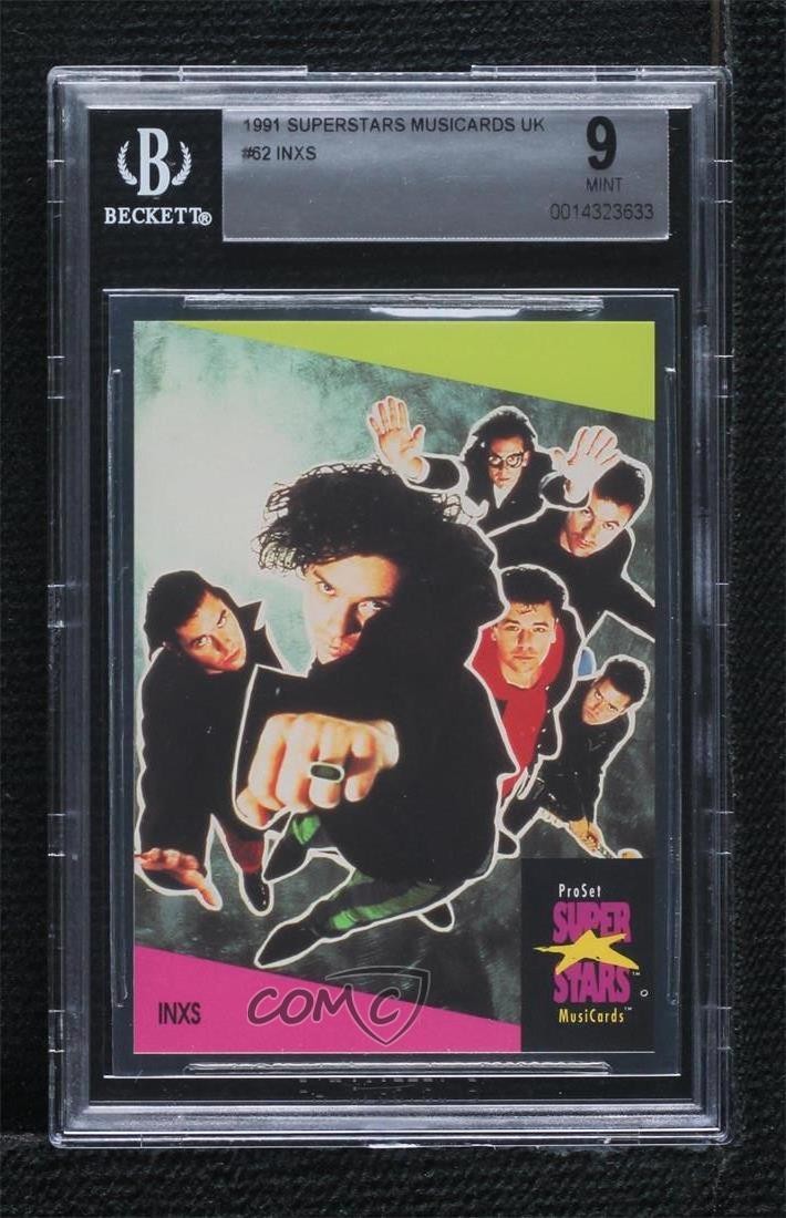 1991 Pro Set Super Star MusiCards UK Inxs #62 BGS 9 MINT 05or