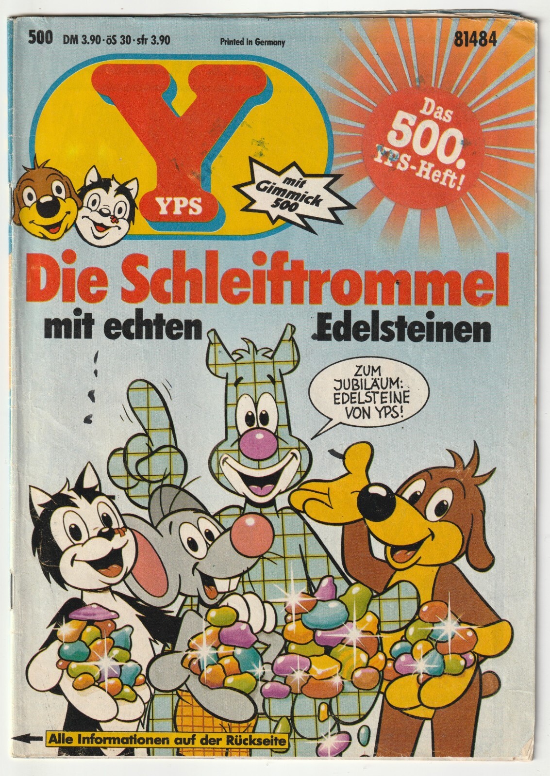 ✪ YPS #500 senza espediente, Gruner + anno 1985 COMICHEFT Z2