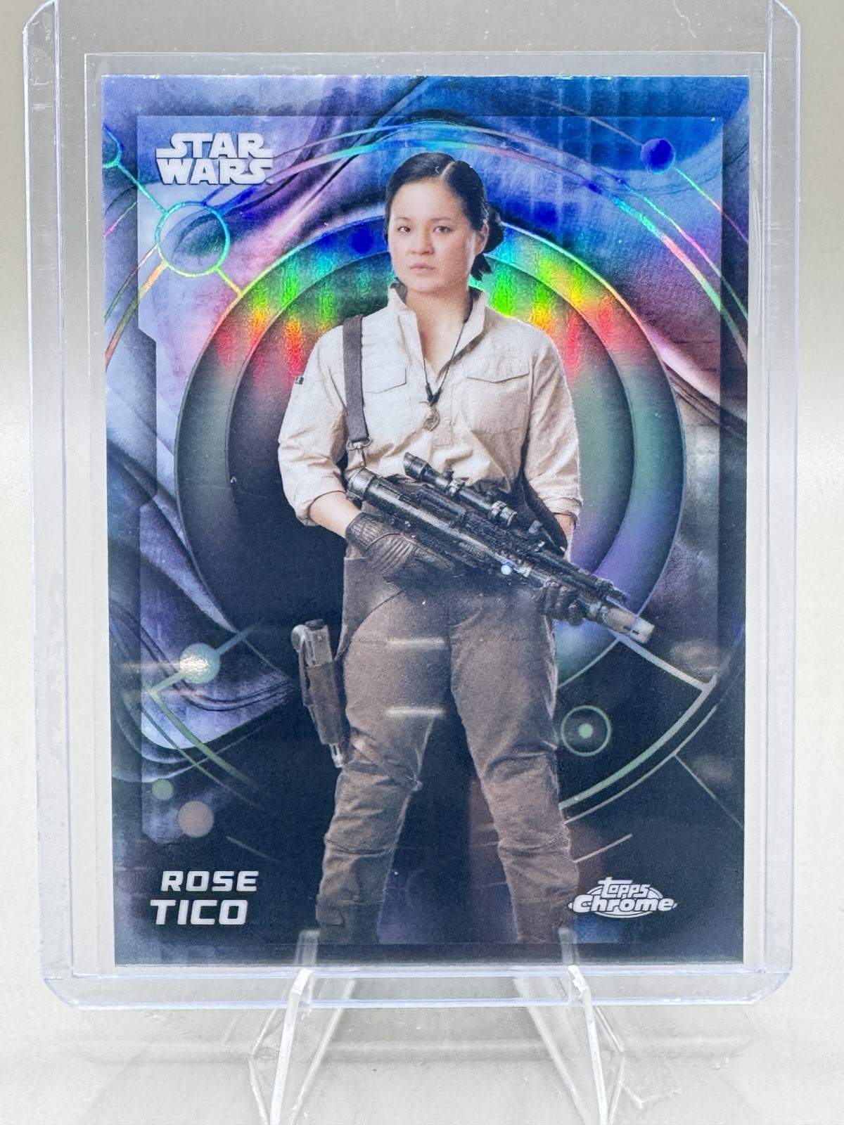 2026 Topps Chrome Star Wars Rose Tico #86 Refractor Rise of Skywalker