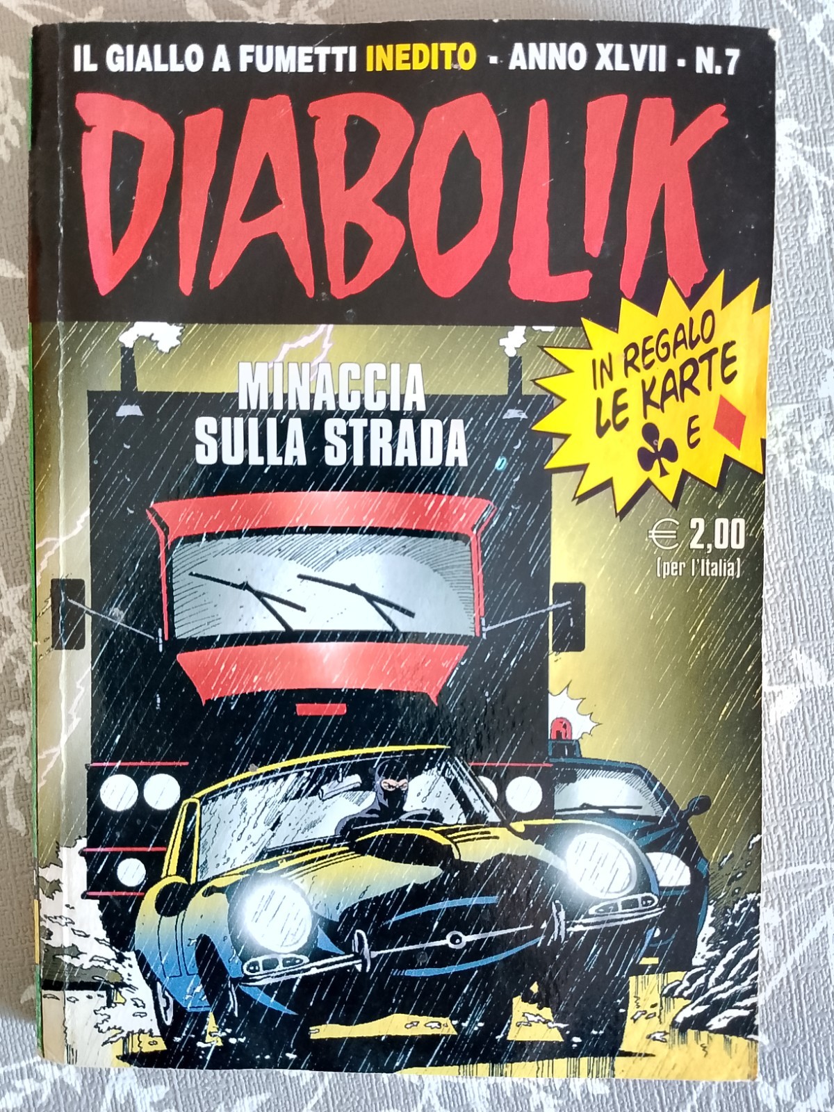 DIABOLIK N.7 XLVII MINACCIA SULLA STRADA - FUMETTO ITALIANO -