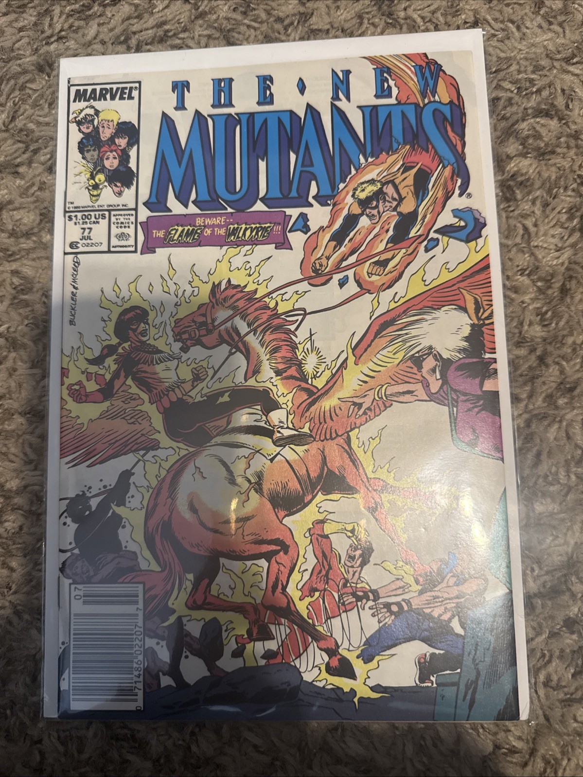 The New Mutants #77 Newsstand Variant (Marvel Comics July 1989)
