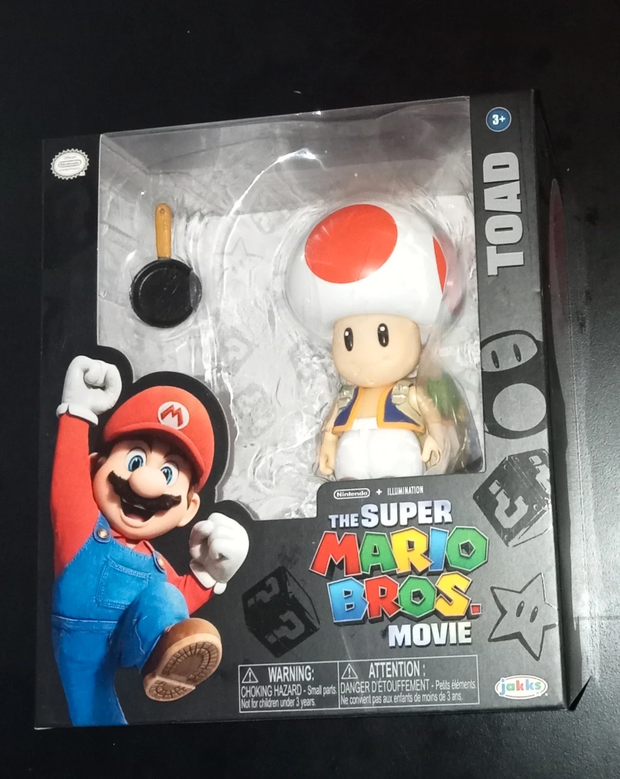 statuetta JAKKS Pacific The Super Mario Bros. Movie Toad borsa e stufa articolata 