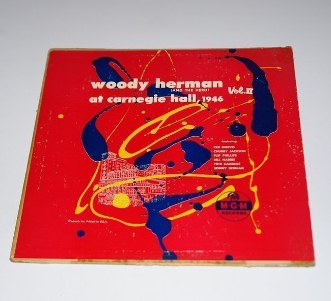 WOODY HERMAN LP 10" At Carnegie Hall Vol.2 1952 MGM E-158 Vinyl Jazz Record
