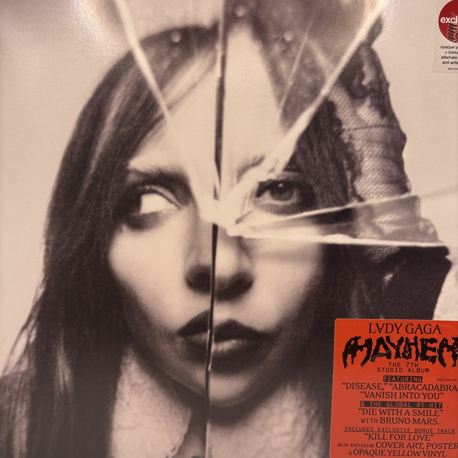 Lady Gaga – Mayhem 2xLP 2025 EX/EX Yellow Vinyl ETCHED LTD EDIT Dance Pop Target