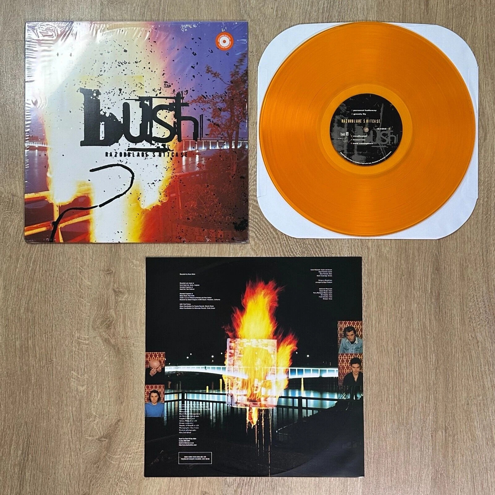 Bush Razorblade Suitcase Translucent Orange Vinyl 2012 Record LP Ltd Edition USA
