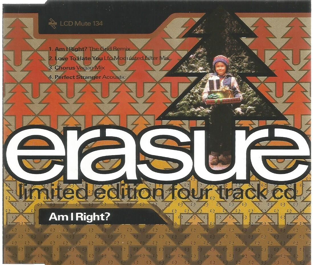 Erasure - Am I Right? 1991 Mute limited edition four track CD single