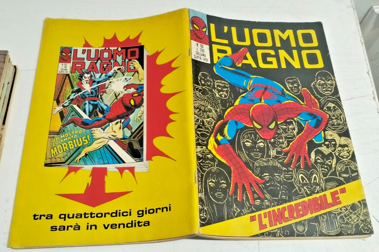 SPIDERMAN-UOMO RAGNO CORNO # 101-L'INCREDIBILE -1974- OTTIMO-NO RESO
