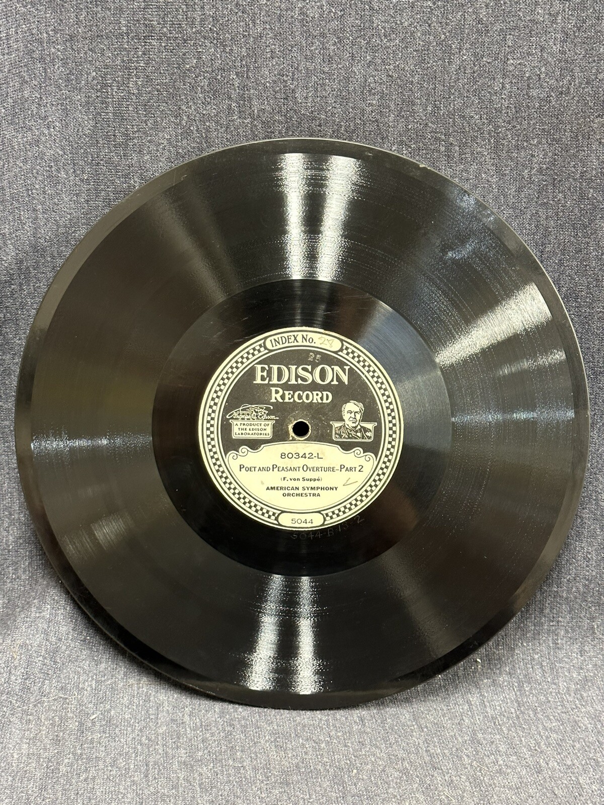 Eddie Peabody - EDISON 51523 - Poet And Peasant Overture & Miserere - Banjo