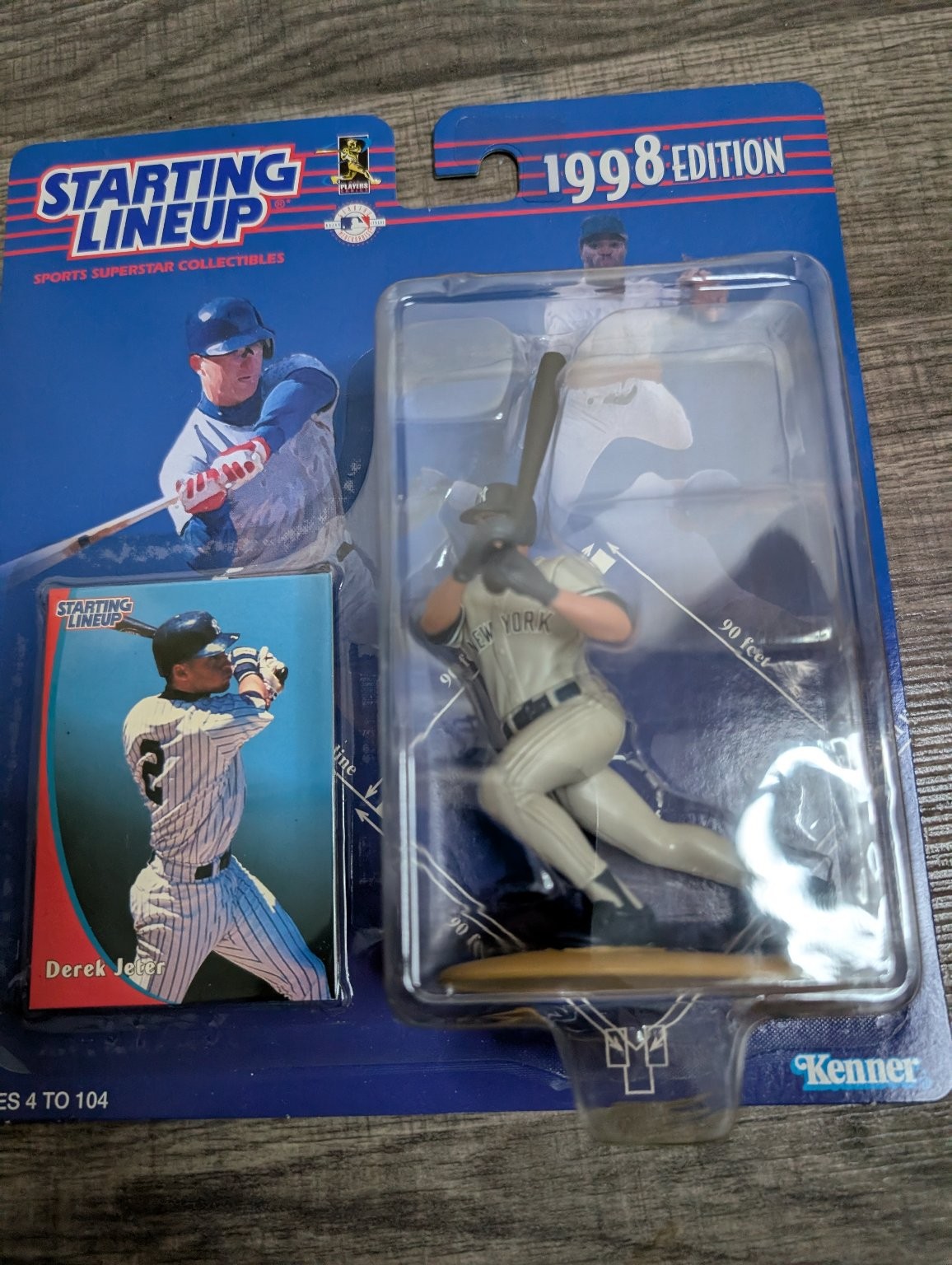Kenner Starting Lineup 1998 Derek Jeter New York Yankees MLB Action Figure &