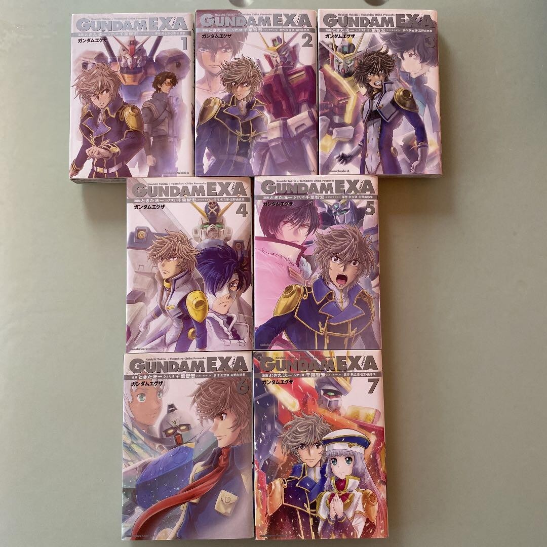GUNDAM EXA Vol.1-7 Fumetti Set Completo Giappone Fumetto F/S Giapponese