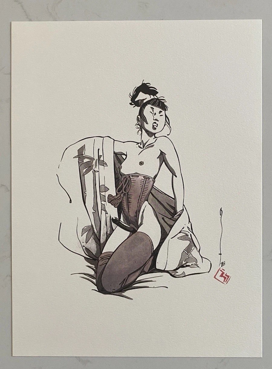 Illustration Ex Libris Sexy 475 Ex Michetz.
