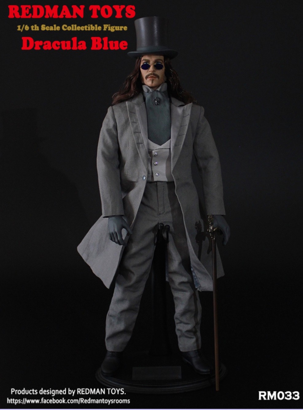 REDMAN TOYS 1/6 : ACTION FIGURE RM033 DRACULA BLU NUOVO HOT TOYS THREEA 3A