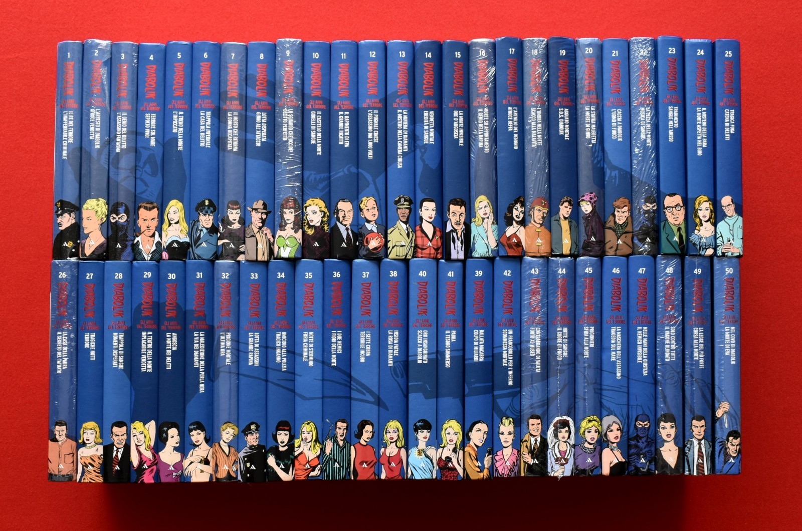 DIABOLIK  GLI ANNI DEL TERRORE 1/50 COMPLETA Del 2011  MONDADORI (15 blisterati)
