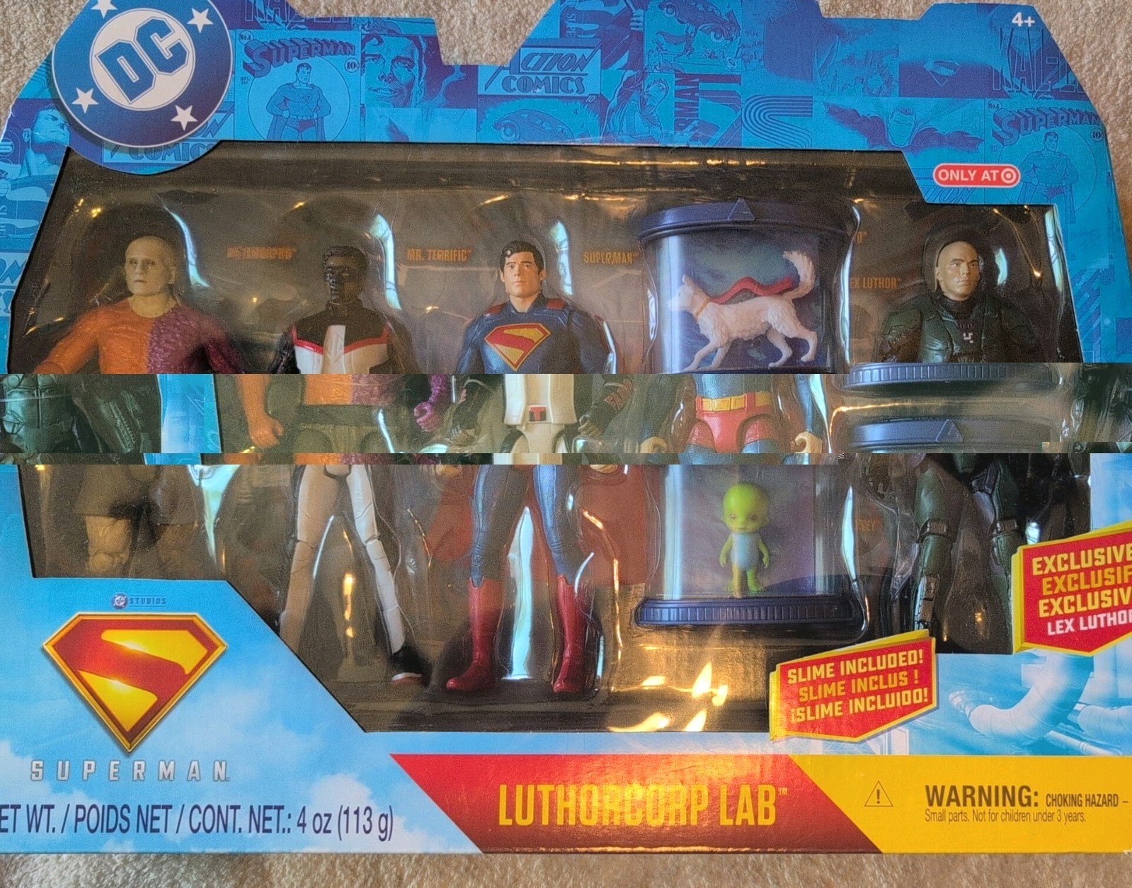 Spin Master 4 Pack DC Comics SUPERMAN MOVIE Luthorcorp Lab Action Figure Set 6"