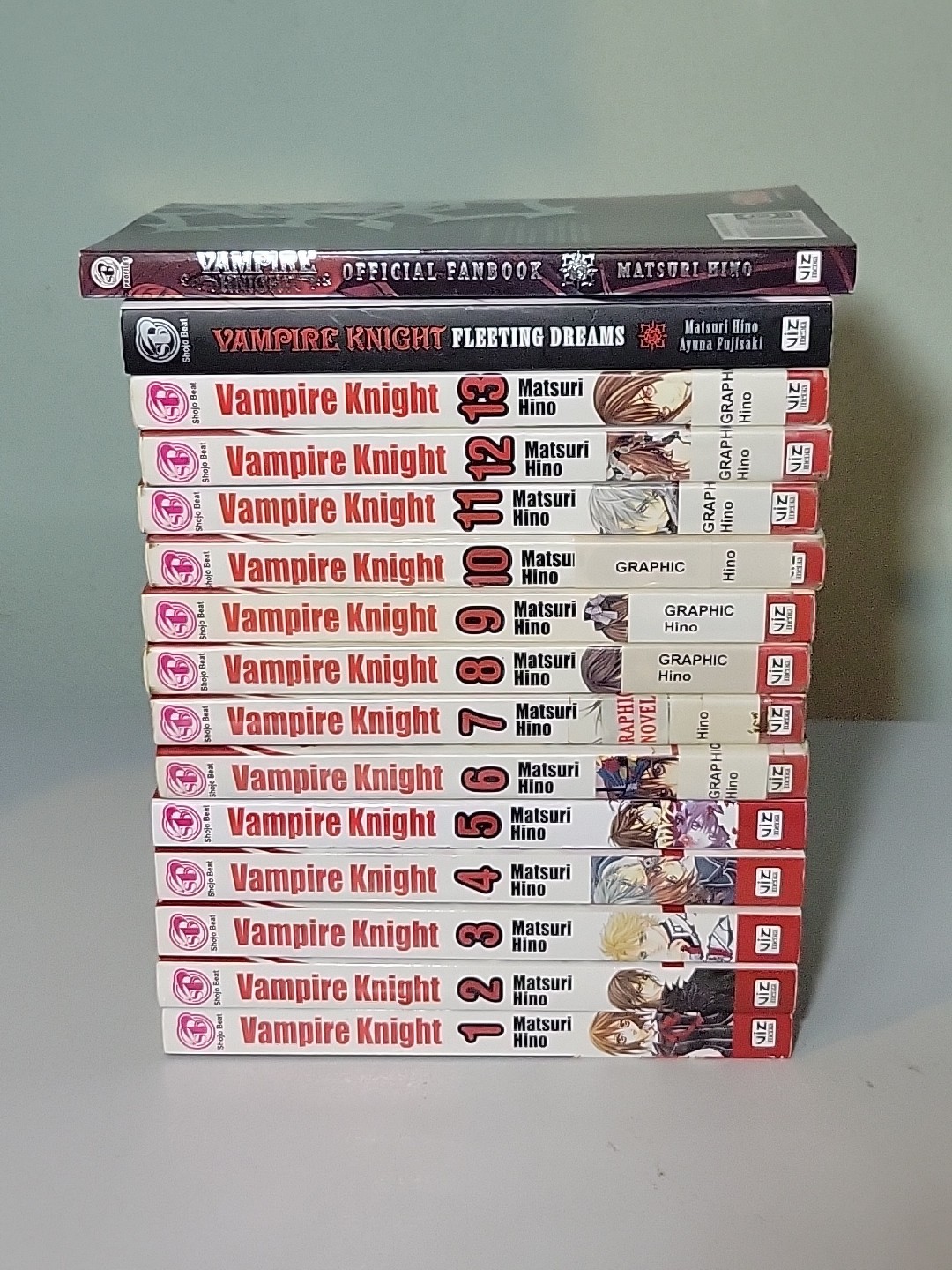 Vampire Knight Vol 1-13 set libro VIZ manga fanbook & Fleeting Matsuri Hino Xlib