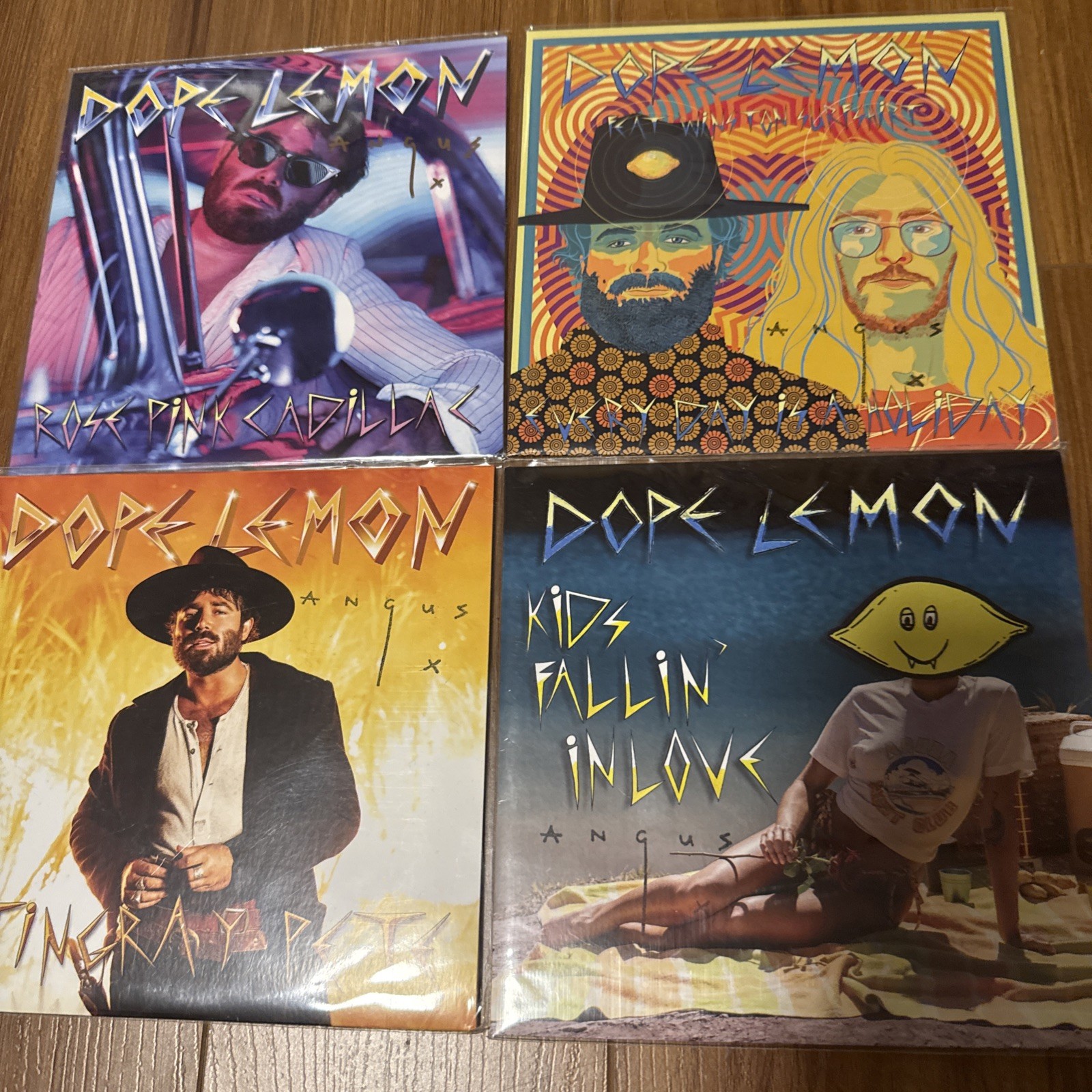 4 7 inch dope lemon signed vinyls