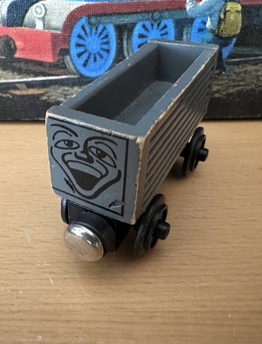 Camion fastidioso treno Thomas in legno Shining Time 1992 1° emissione! Errore!
