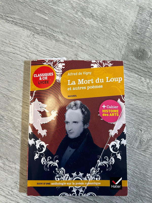 Livre “la mort du loup et autres poèmes “