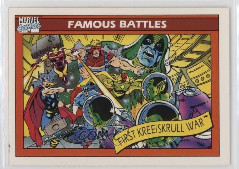 1990 Impel Marvel Universe Battaglie Famose La Guerra Kree-Skrull #123 8a7
