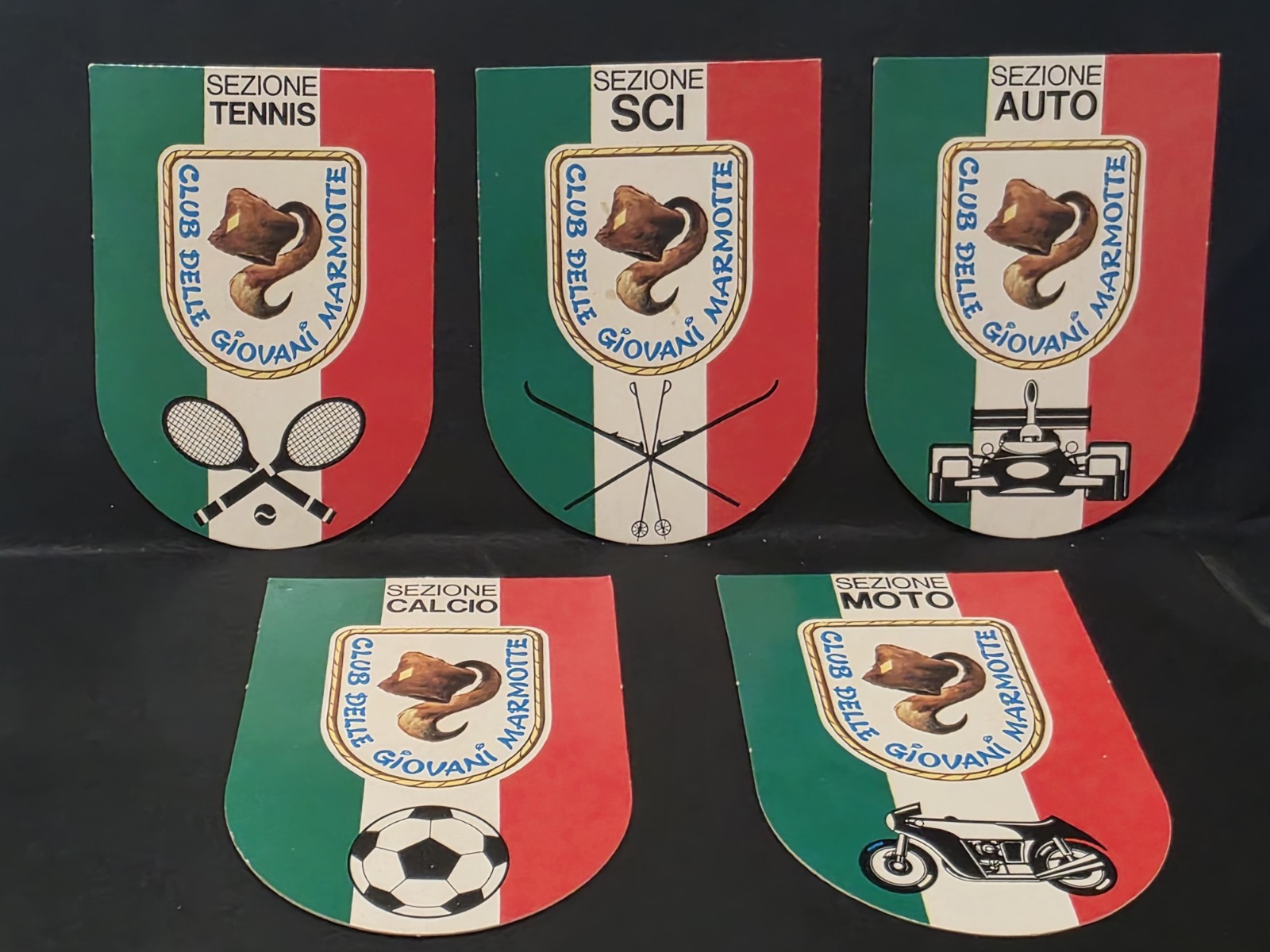 Lotto Completo Tessere Club delle Giovani Marmotte Sezione Sport - Anni 80