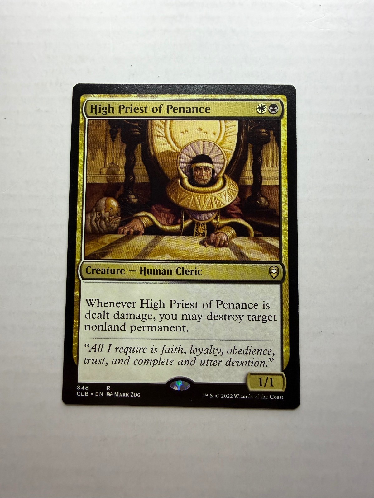 High Priest of Penance Legends: Battle for Baldur's Gate Magic: The Gathering LP