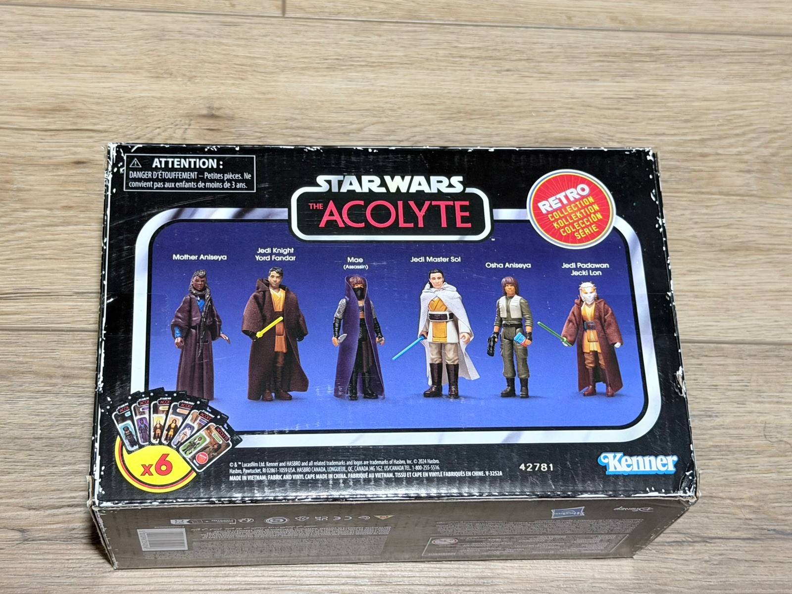Star Wars Acolyte Retro Collection Set 6 Figure 3,75" Hasbro NUOVO