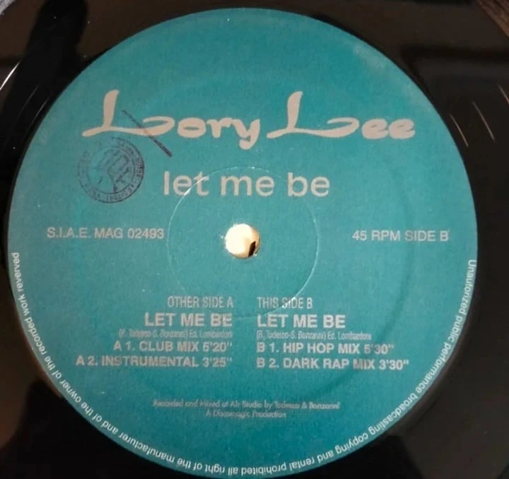 1993. Electrónica. Lory Lee - Let me be. Vinilo.