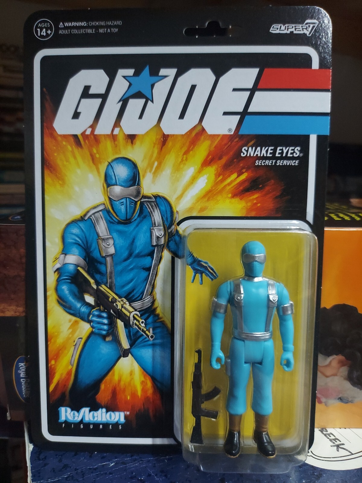 G.I. Joe ReAction Figures Wave 2 Super7 Snake Eyes Secret Service 2022 NEW