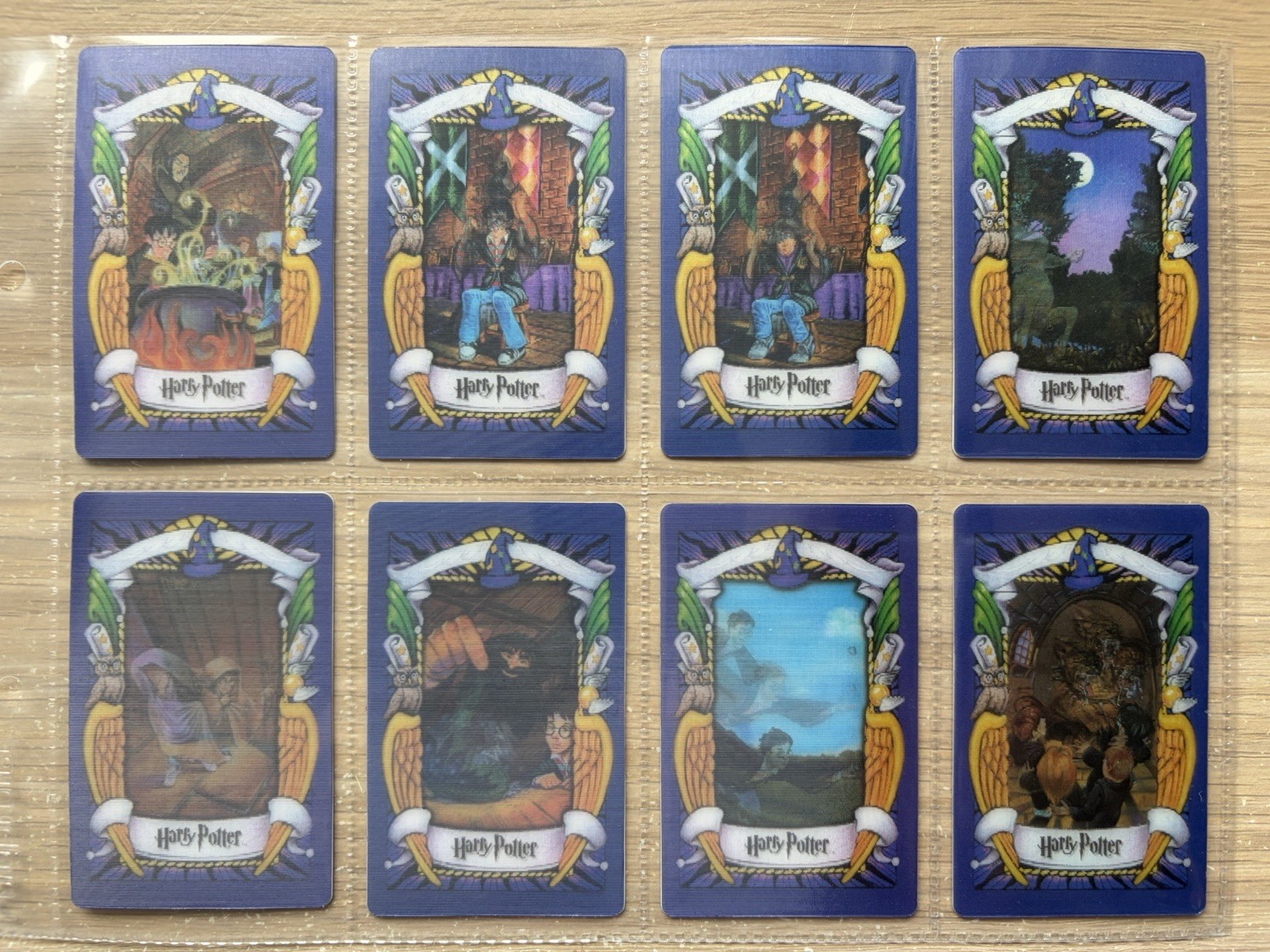 A Complete Set of Harry Potter Frog Chocolate Cards Series 1