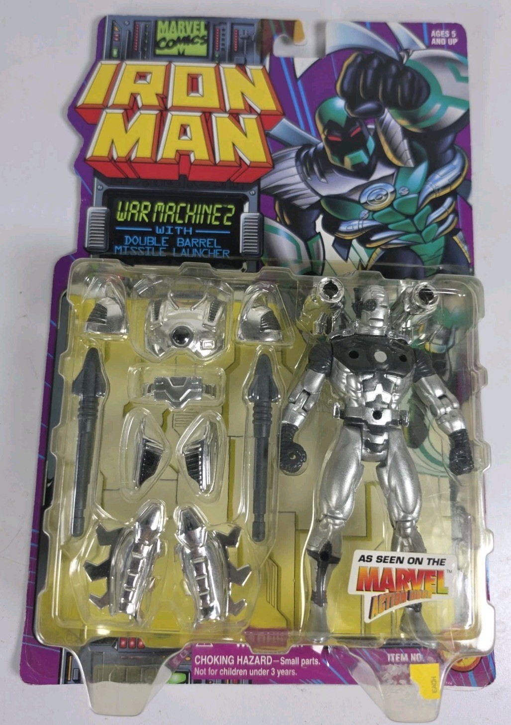 Iron Man War Machine 2 Action Figure Toy Biz Double Barrel Marvel Comics New 