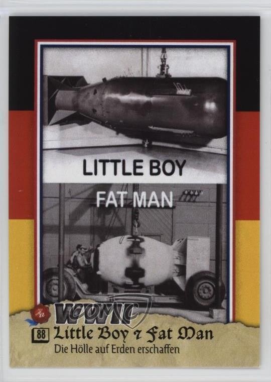 2025 Auto Storica Seconda Guerra Mondiale Vacanze Tedesche 4/10 Little Boy & Fat Man #88 s5q