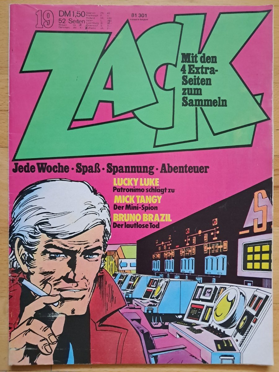ZACK n.19 del 1973 con pagine da collezione corse, Mick Tangy, Luc Orient.. - Z1-2