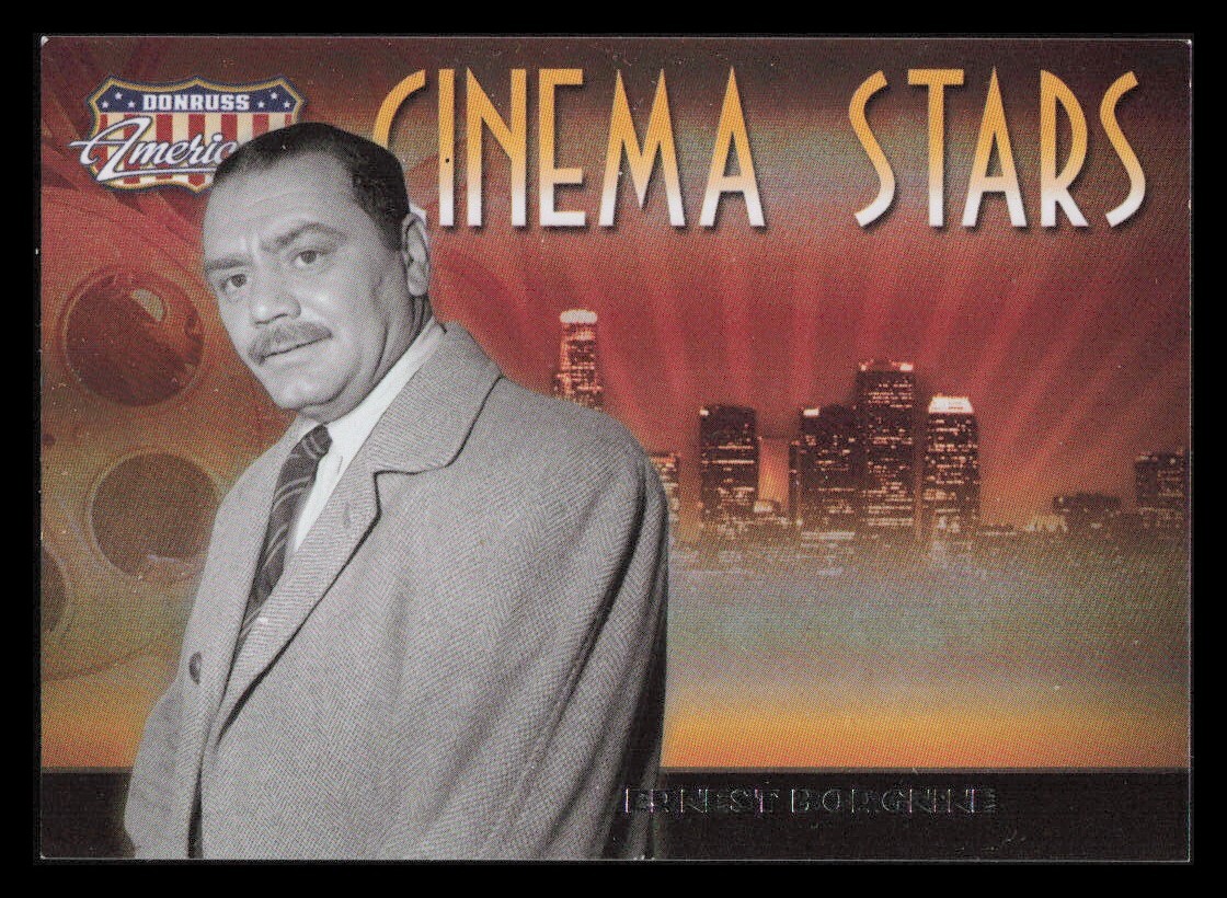 2007 Donruss Americana Cinema Stars Ernest Borgnine Card #CS-8 Numbered 500/500