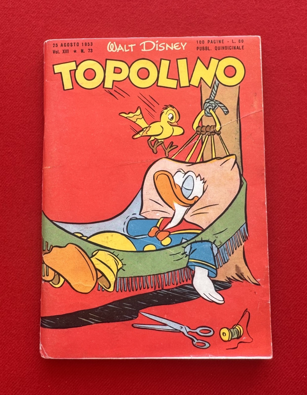 TOPOLINO # 73 PRIMA EDIZIONE  "PIU' CHE OTTIMO"