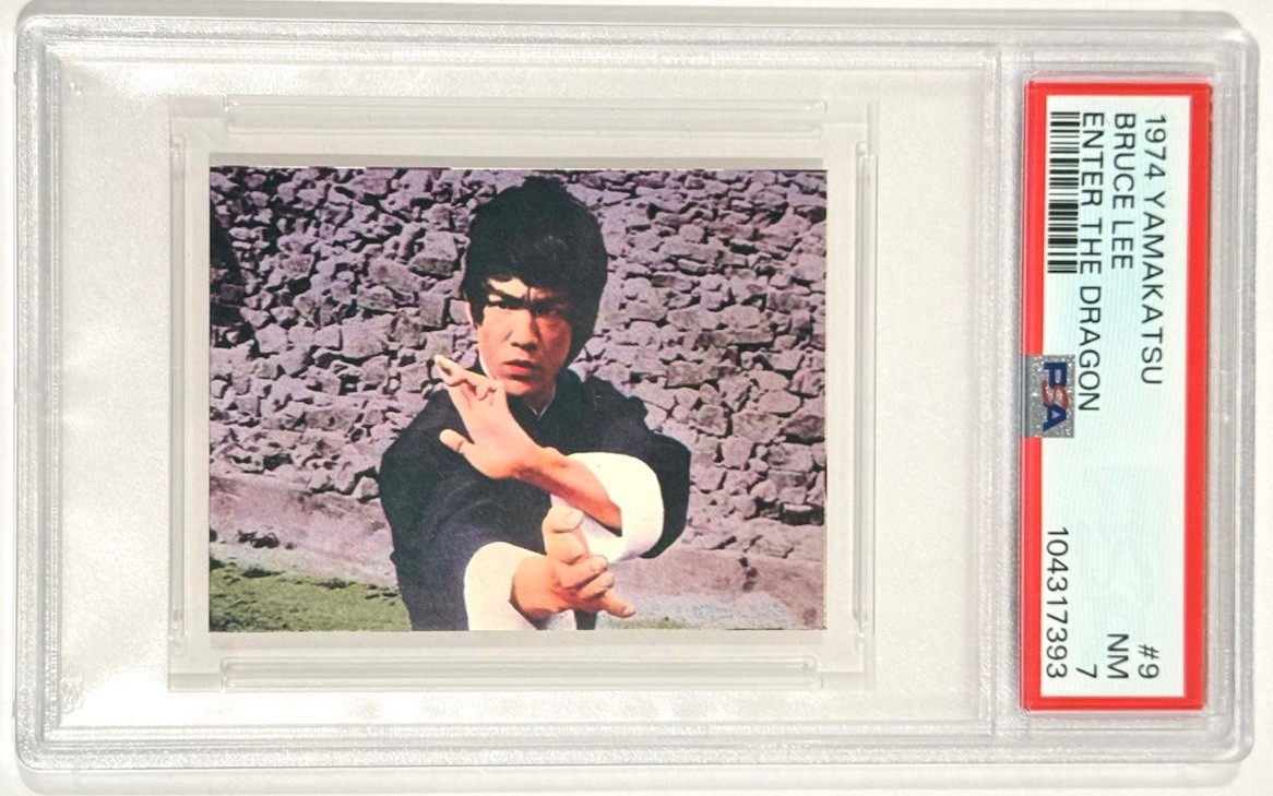1974 Yamakatsu #9 Bruce Lee Enter The Dragon PSA 7 Near Mint Low Pop