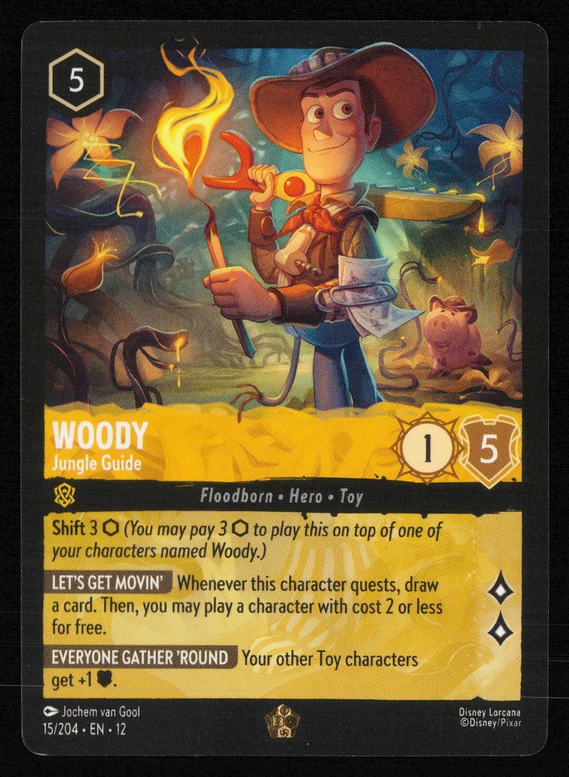 Woody - Jungle Guide 15/204 Legendary Wilds Unknown Lorcana Near Mint