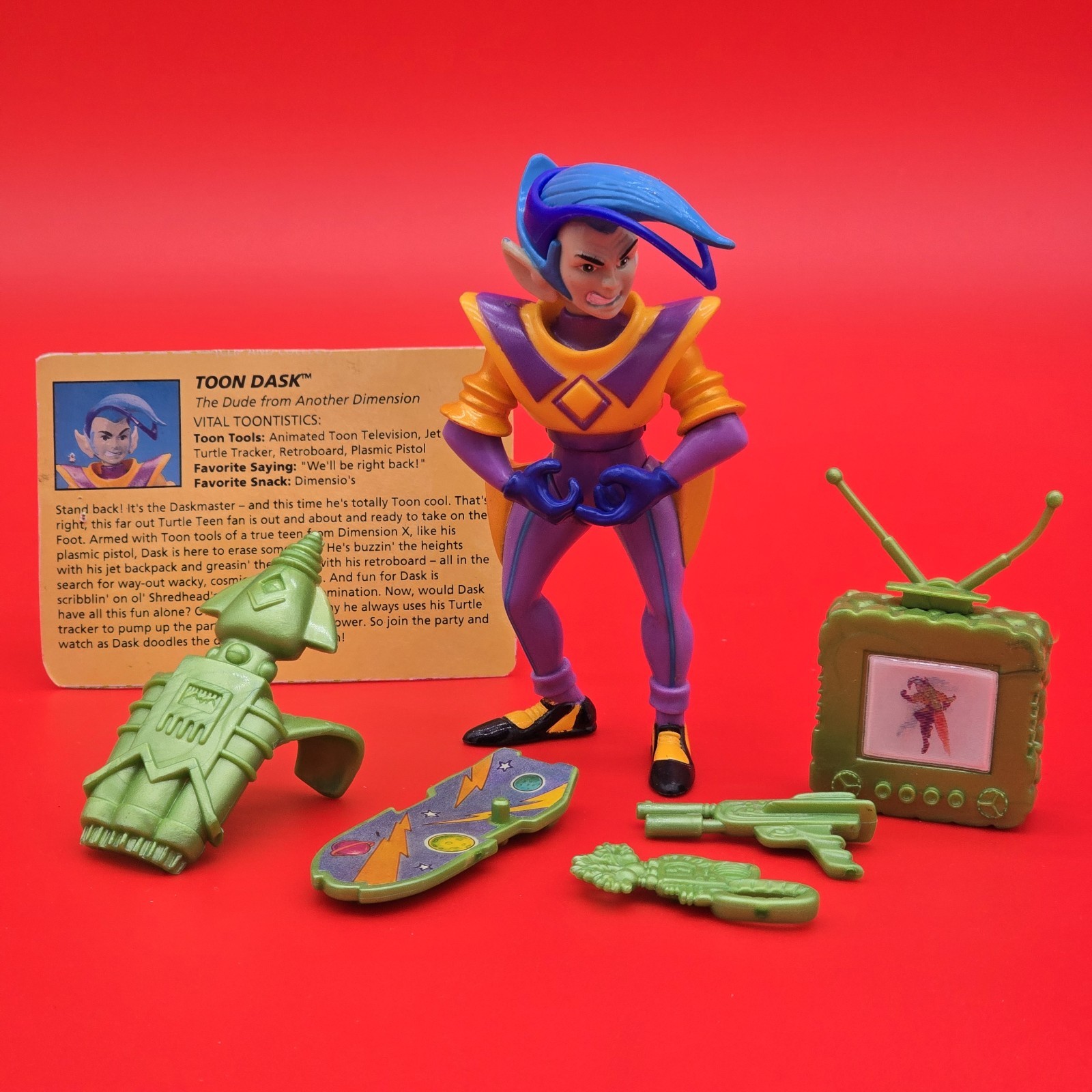 1992 Toon Dask Complete Vintage TMNT Figure