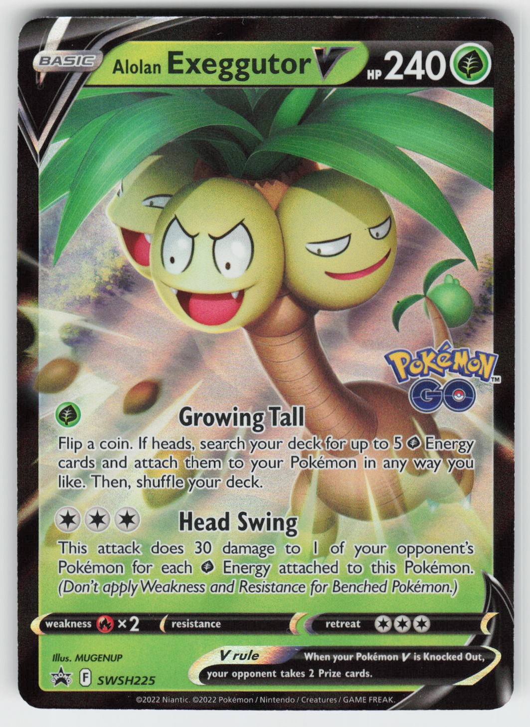 Alolan Exeggutor V Holo Promo SWSH: Sword & Shield Promo Cards SWSH225 NM