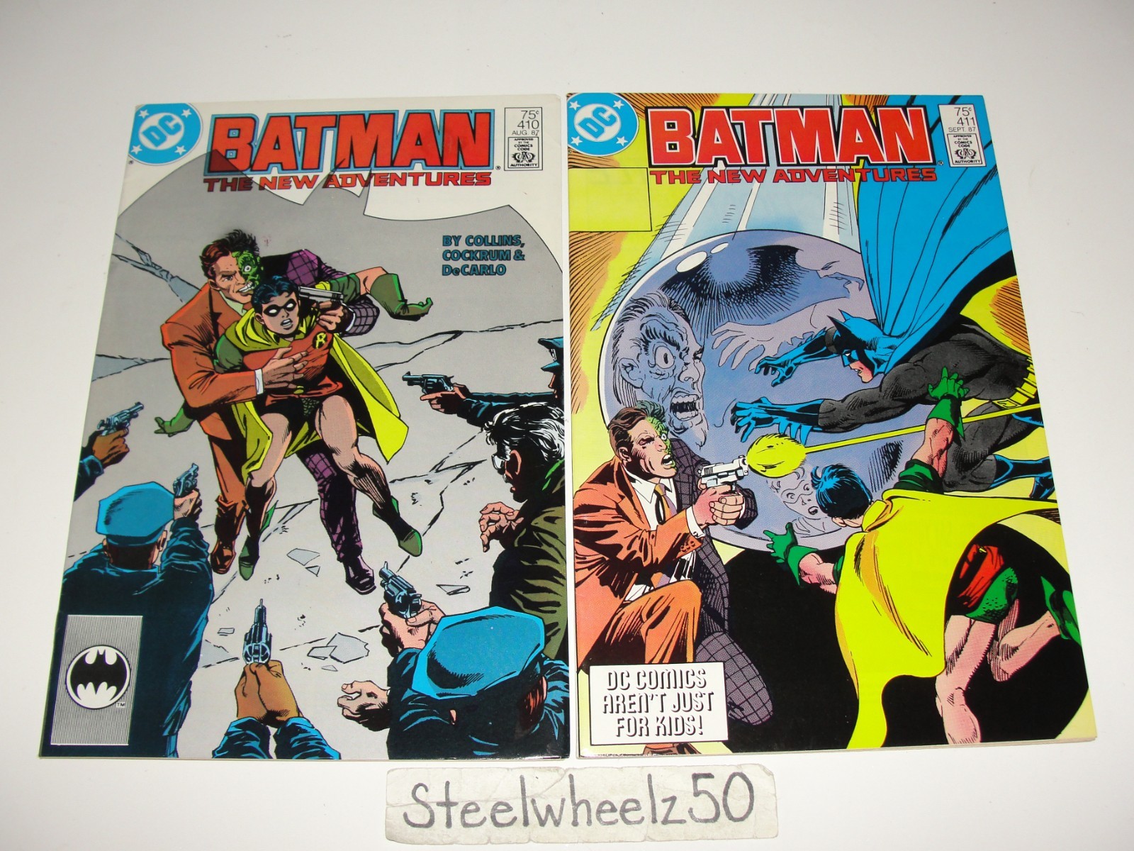 Batman #410 & 411 2nd Print Variant Comic Lot DC 1987 1989 Origin Of Jason Todd