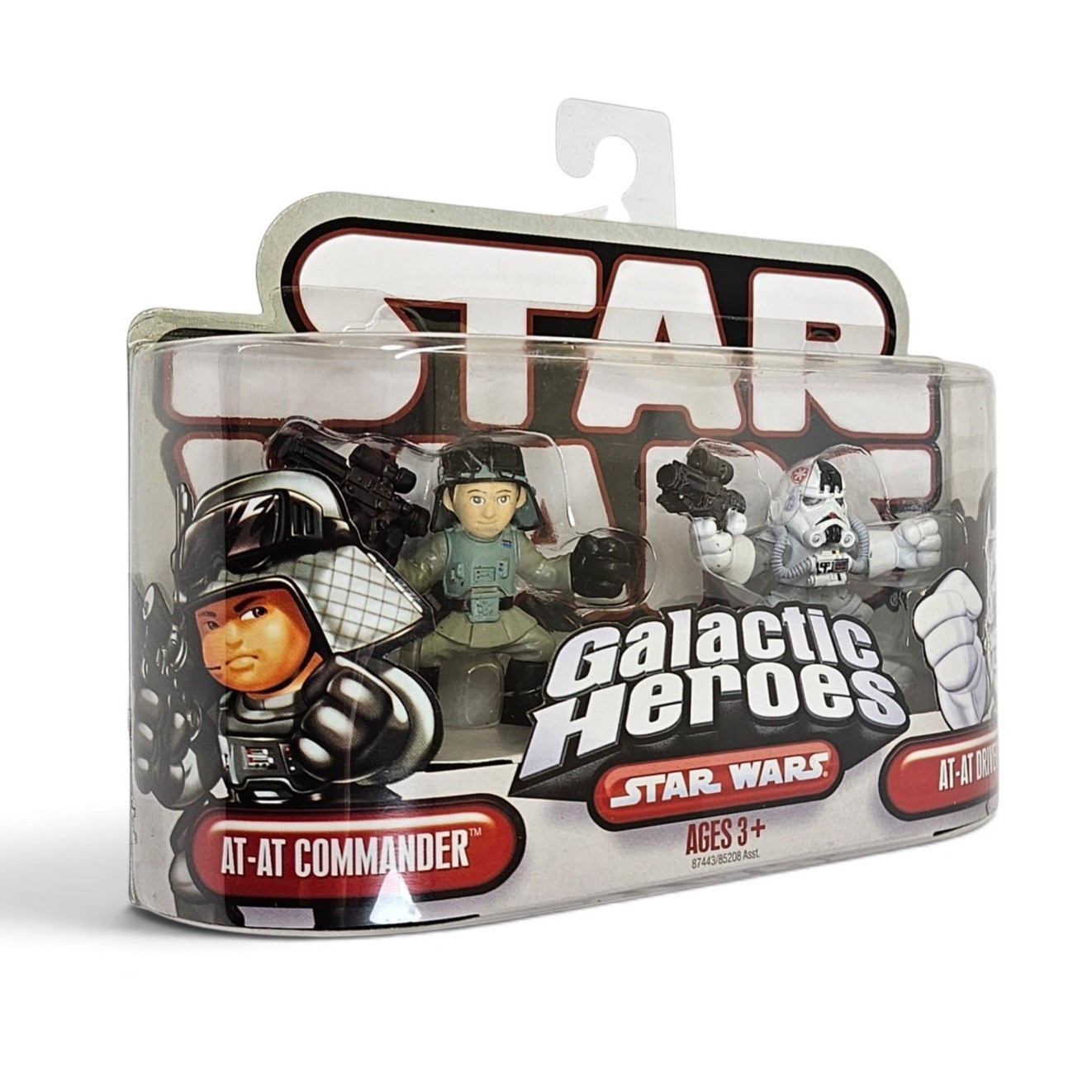SET FIGURE STAR WARS AT-AT COMMANDER & AT-AT DRIVER EROI GALATTICI MOSC 2007