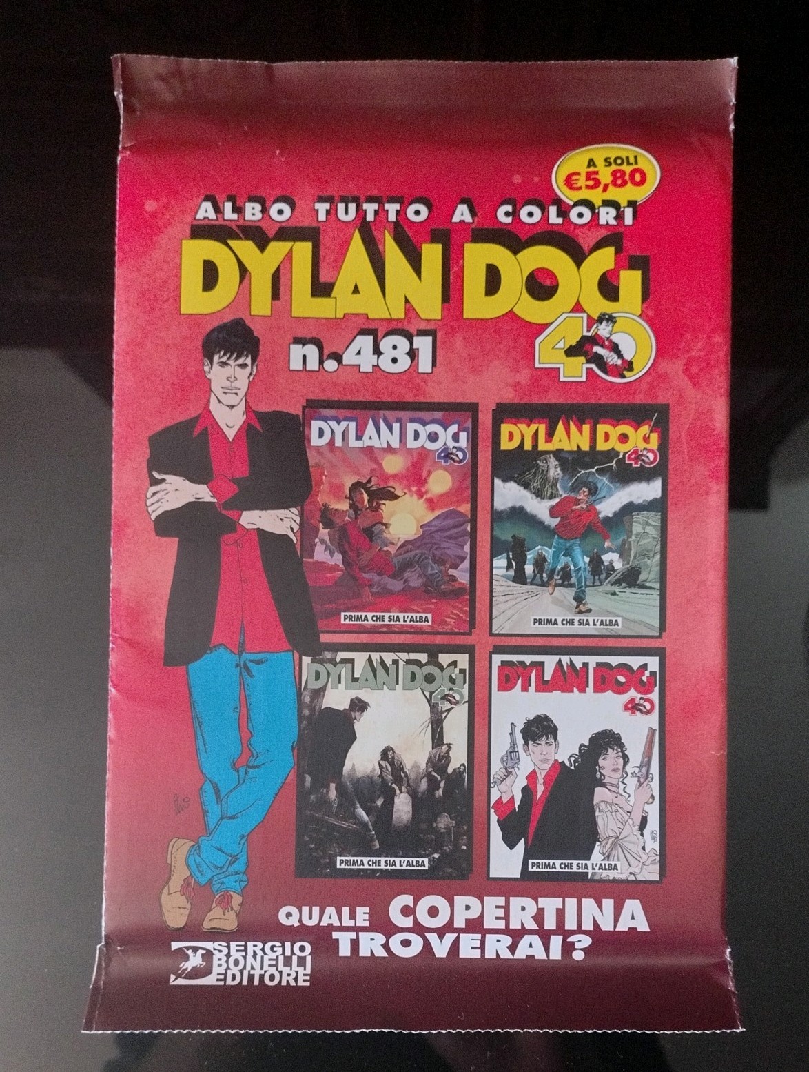 Dylan dog # 481 - Prima che sia l'alba 40° anniversario Buster Pack - SIGILLATO