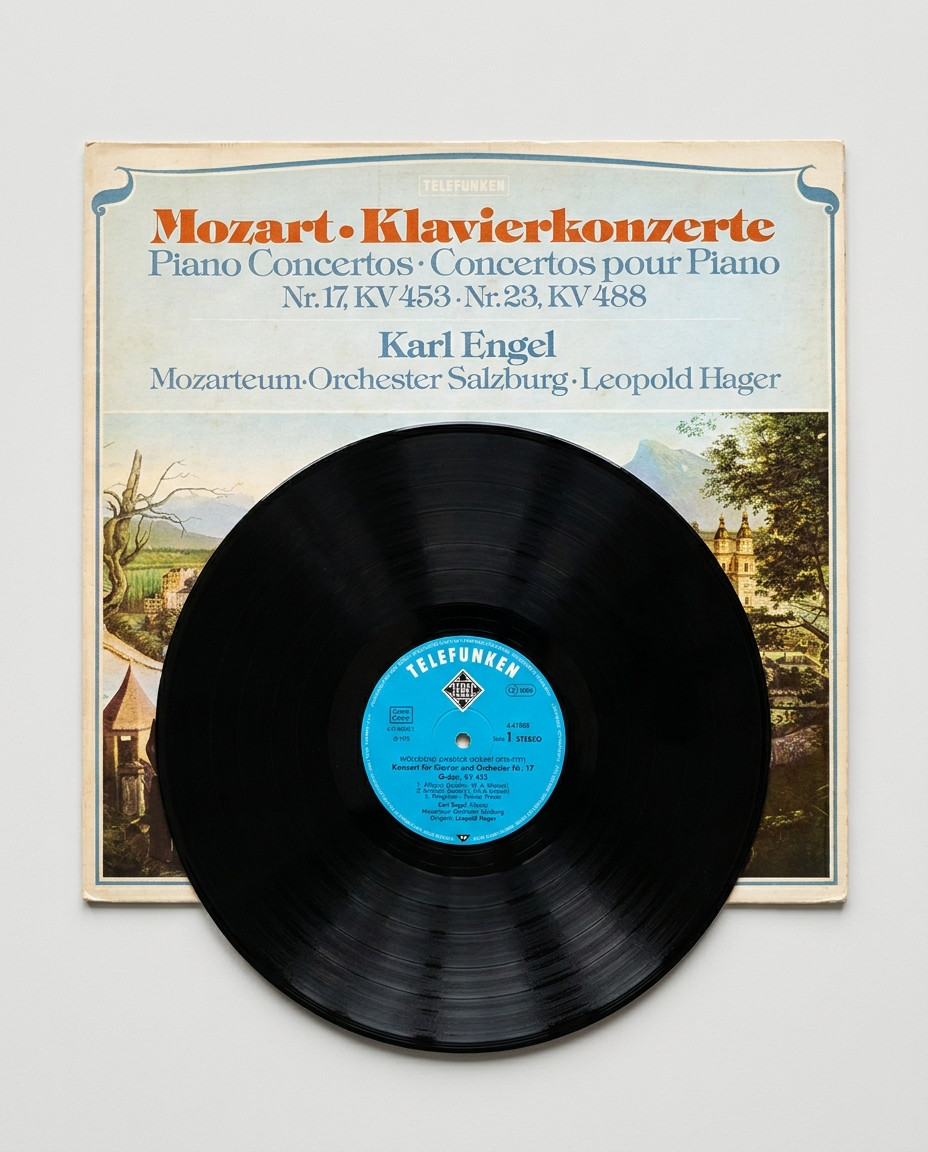 Disque vinyle 33 tours Mozart Concertos pour piano n°17 et n°23