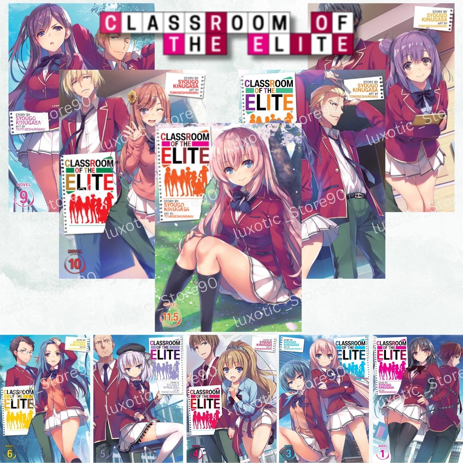 Classroom Of The Elite Light Novel Vol 1-11.5 Set Completo Versione Inglese SPEDIZIONE VELOCE
