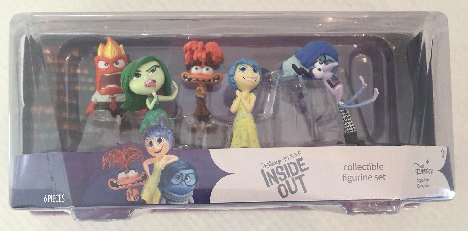 Disney Signature Collection Inside Out 2 Deluxe Figure Play Set NUOVO 6 pezzi