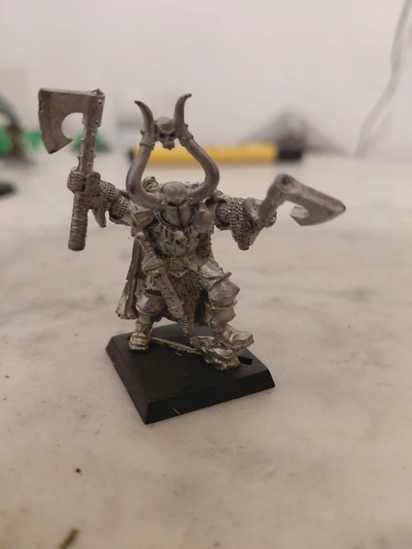 Chaos Champion Gw OOP metal warhammer Oldhammer