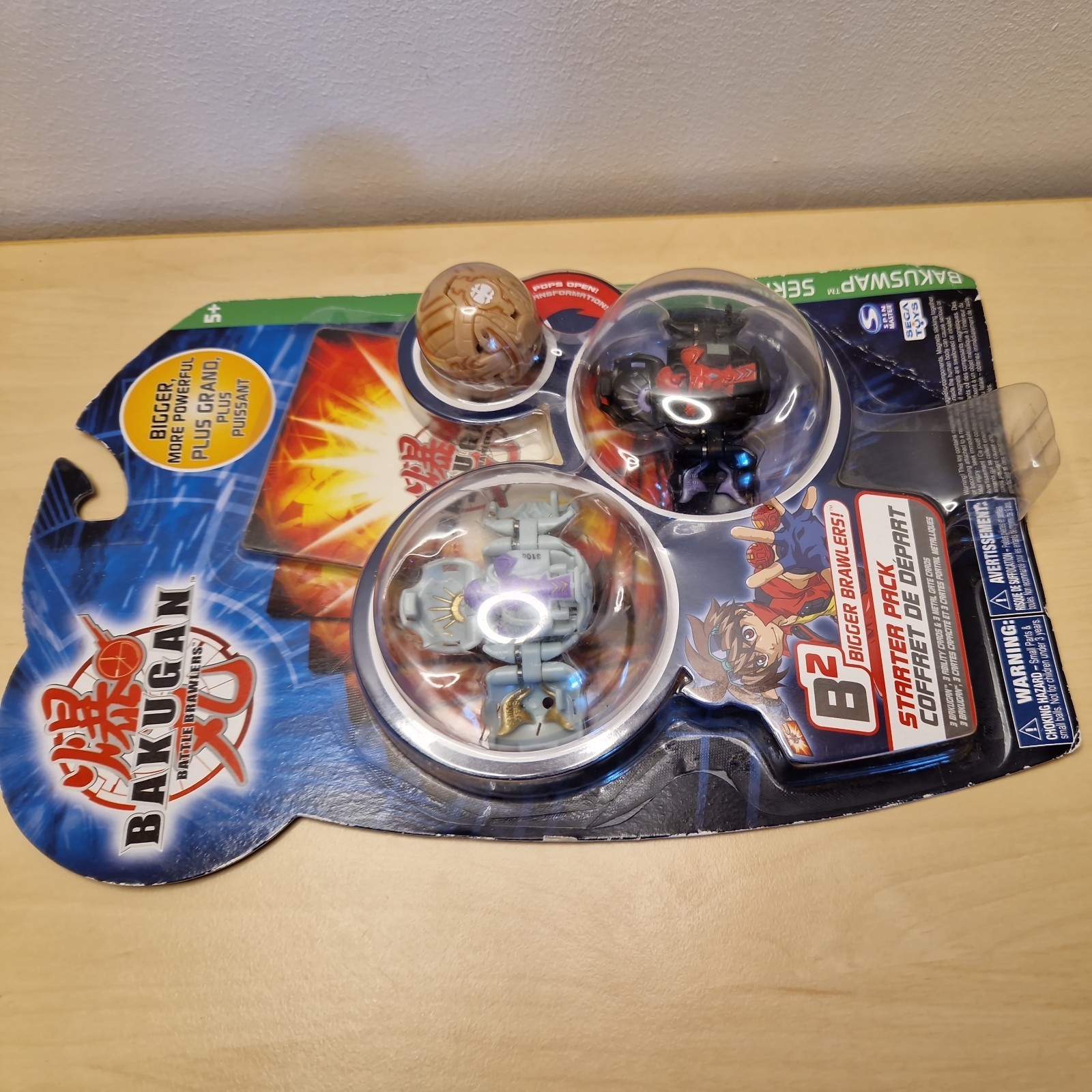 Bakugan B2 battle brawler x3 Sega giocattoli e carte nuovo scatola sigillata 2008