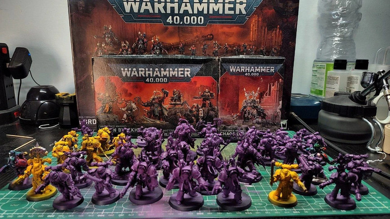 Chaos space marine red corsairs army