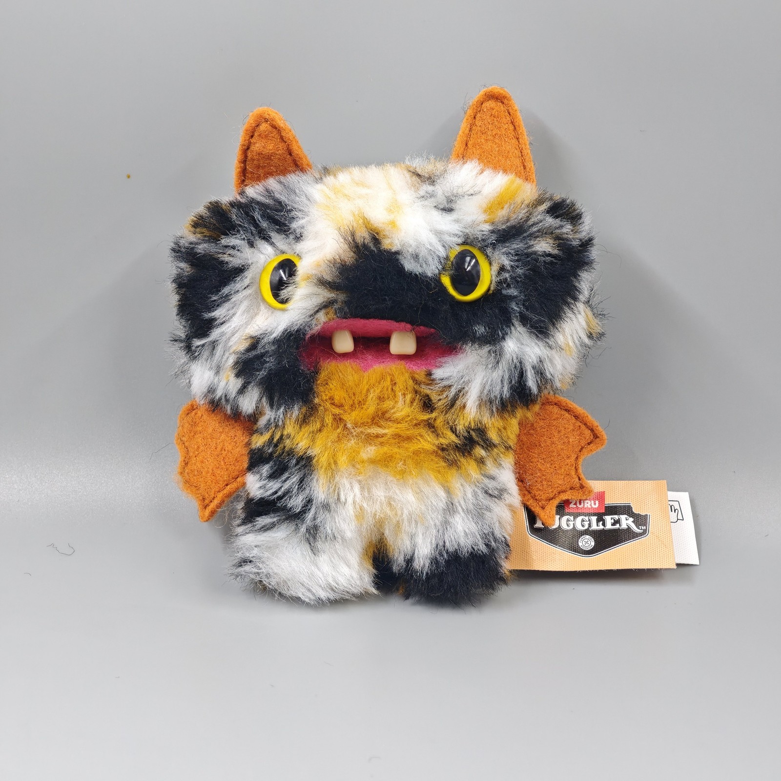 FUGGLER Peluche Halloween Bat Nero-Arancio Peluche da Collezione Regalo