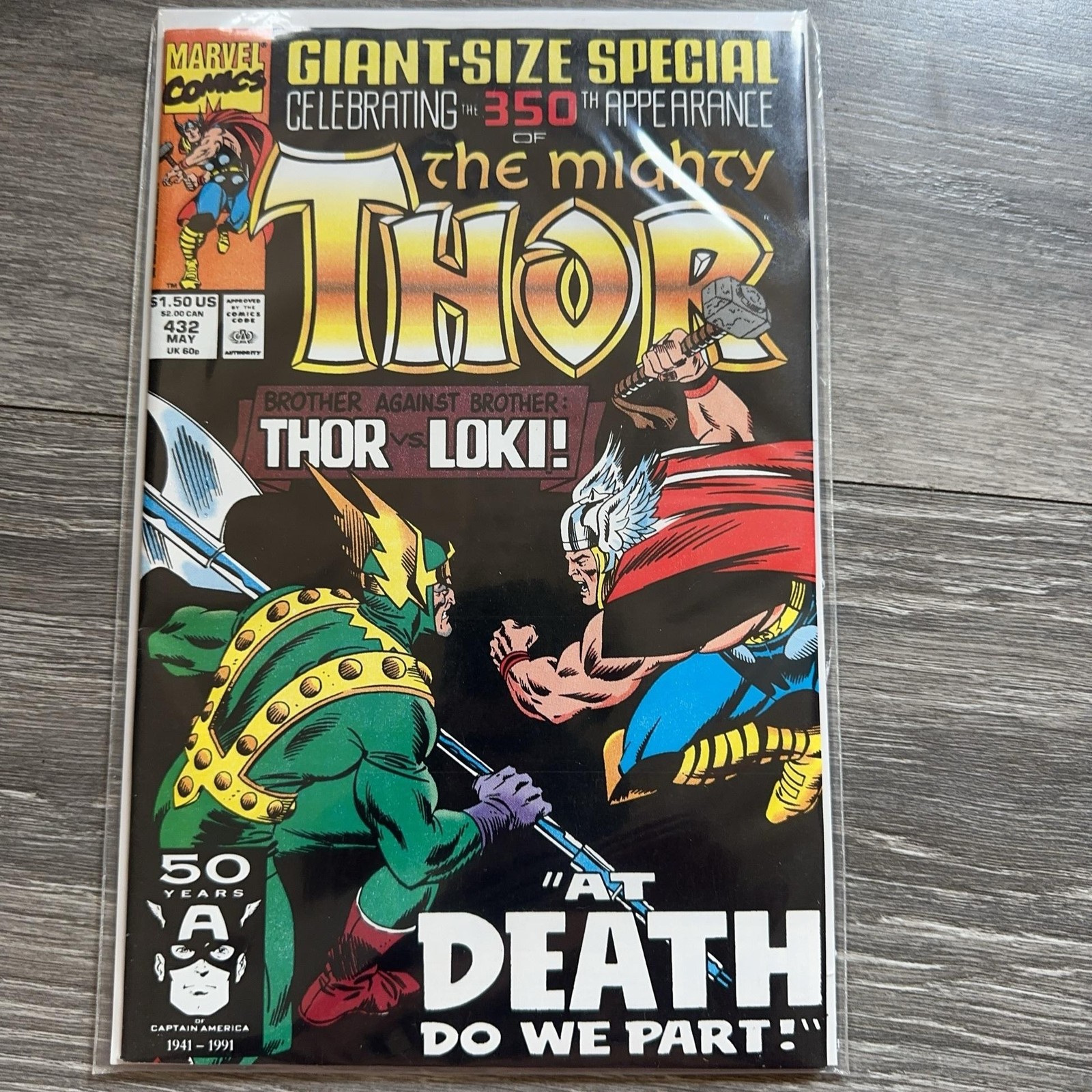 Vintage Marvel Astonishing Thor taglia gigante speciale #432 fumetto singolo numero 1991