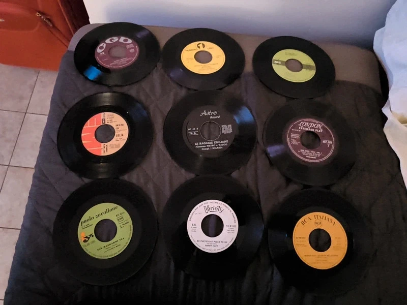 Vinili vinyl lotto 9 pezzi 45 giri